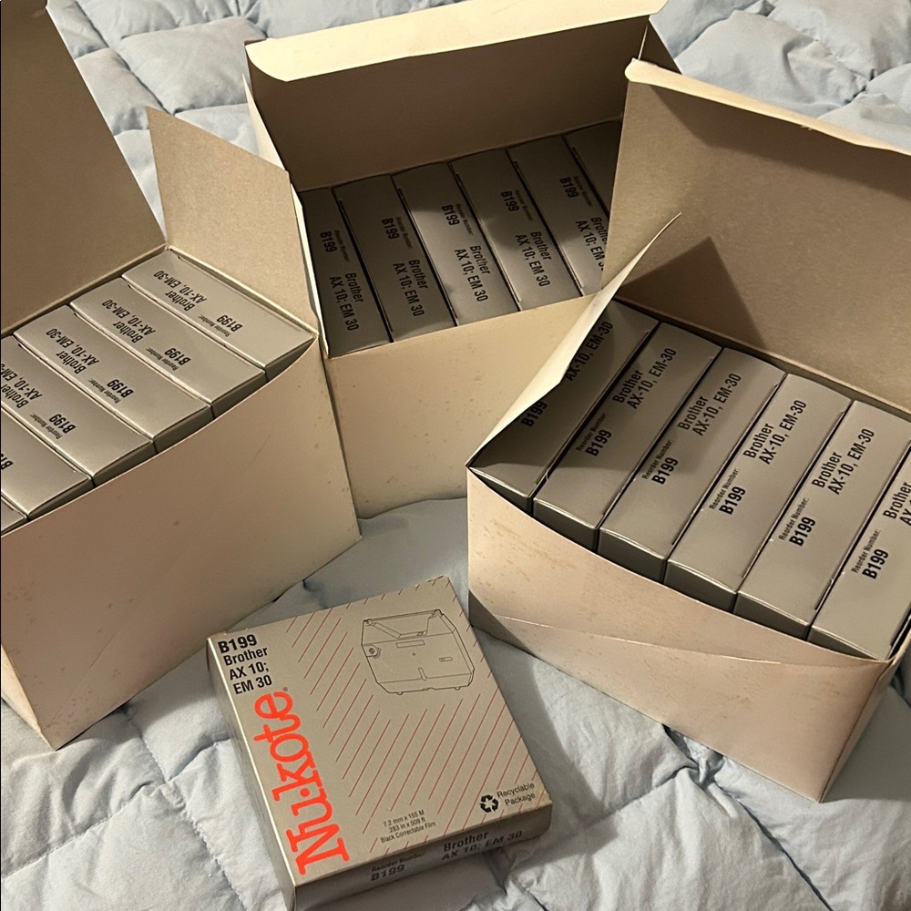 19 Nukote B199 Printer Ribbons, NEW in boxes